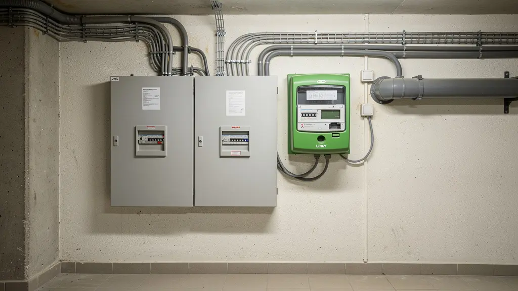 Local technique copropriété avec tableau électrique collectif tarif électricité